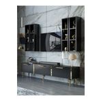 Myniture Home & Living Festival Tv Ünitesi G3002-7-Y1-D1 Gold Siyah
