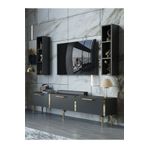 Myniture Home & Living Festival Tv Ünitesi G3004-4-Y1-D1 Gold Antasit