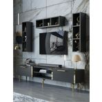 Myniture Home & Living Festival Tv Ünitesi G3006-4-Y1-D1 Gold Antasit