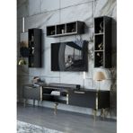 Myniture Home & Living Festival Tv Ünitesi G3006-7-Y1-D1 Gold Siyah