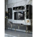 Myniture Home & Living Festival Tv Ünitesi G3007-4-Y1-D1 Gold Antasit