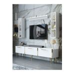 Myniture Home & Living Festival Tv Ünitesi G3008-1-Y1-D1 Gold Beyaz