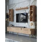 Myniture Home & Living Festival Tv Ünitesi G3008-6-Y1-D1 Gold A. Çam