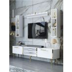 Myniture Home & Living Festival Tv Ünitesi G3009-1-Y1-D1 Gold Beyaz