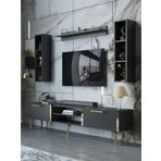 Myniture Home & Living Festival Tv Ünitesi G3009-4-Y1-D1 Gold Antasit