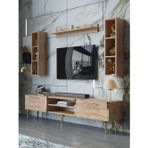 Myniture Home & Living Festival Tv Ünitesi G3009-6-Y1-D1 Gold A. Çam