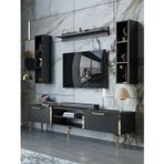 Myniture Home & Living Festival Tv Ünitesi G3009-7-Y1-D1 Gold Siyah