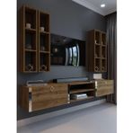 Myniture Home & Living Festival Tv Ünitesi İstanbul Ceviz Silver Duvara Monte tv sehpası S13001-2