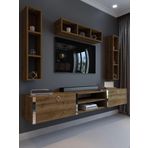Myniture Home & Living Festival Tv Ünitesi İstanbul Ceviz Silver Duvara Monte tv sehpası S13006-2