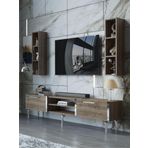 Myniture Home & Living Festival Tv Ünitesi S3000-2-Y1-D1 Silver Ceviz