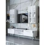 Myniture Home & Living Festival Tv Ünitesi S3001-1-Y1-D1 Silver Beyaz