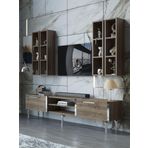 Myniture Home & Living Festival Tv Ünitesi S3001-2-Y1-D1 Silver Ceviz