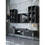 Myniture Home & Living Festival Tv Ünitesi S3001-4-Y1-D1 Silver Antasit