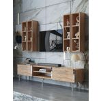 Myniture Home & Living Festival Tv Ünitesi S3001-6-Y1-D1 Silver A. Çam