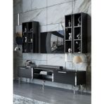 Myniture Home & Living Festival Tv Ünitesi S3001-7-Y1-D1 Silver Siyah
