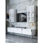 Myniture Home & Living Festival Tv Ünitesi S3002-1-Y1-D1 Silver Beyaz