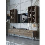 Myniture Home & Living Festival Tv Ünitesi S3002-2-Y1-D1 Silver Ceviz
