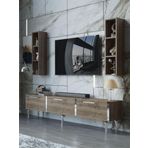 Myniture Home & Living Festival Tv Ünitesi S3004-2-Y1-D1 Silver Ceviz