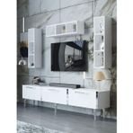 Myniture Home & Living Festival Tv Ünitesi S3007-1-Y1-D1 Silver Beyaz