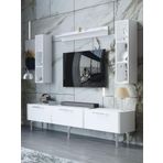 Myniture Home & Living Festival Tv Ünitesi S3008-1-Y1-D1 Silver Beyaz