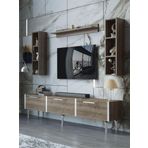 Myniture Home & Living Festival Tv Ünitesi S3008-2-Y1-D1 Silver Ceviz