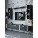 Myniture Home & Living Festival Tv Ünitesi S3008-4-Y1-D1 Silver Antasit