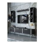 Myniture Home & Living Festival Tv Ünitesi S3008-7-Y1-D1 Silver Siyah