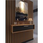 Myniture Home & Living Lüks Dresuar Çam Antrasit - Silver Kulp