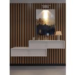 Myniture Home & Living Lüks Dresuar İkili Beyaz - Silver Kulp