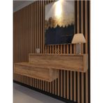 Myniture Home & Living Lüks Dresuar İkili Çam - Gold Kulp