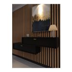 Myniture Home & Living Lüks Dresuar İkili Siyah - Gold Kulp