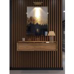Myniture Home & Living Lüks Gold Dresuar Çam - Gold Kulp