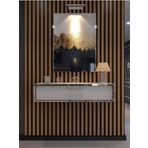 Myniture Home & Living Lüks Silver Dresuar Beyaz - Silver Kulp