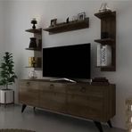 Myniture Home & Living Q3028-2 Kulplu Dolaplı Modern Tv Sehpası