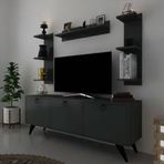 Myniture Home & Living Q3028-4 Kulplu Dolaplı Modern Tv Sehpası