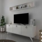 Myniture Home & Living Q3029-1 Kulplu Dolaplı Modern Tv Sehpası