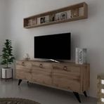 Myniture Home & Living Q3029-3 Kulplu Dolaplı Modern Tv Sehpası