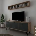Myniture Home & Living Q3029-6 Kulplu Dolaplı Modern Tv Sehpası