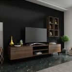 Myniture Home & Living Q3800-2 Ceviz Festival Tv Ünitesi
