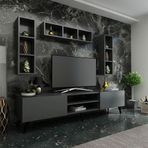 Myniture Home & Living Q3806-4 Antrasit Festival Tv Ünitesi