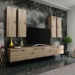 Myniture Home & Living Q7820-3 Çırağan İdeal Tv Ünitesi + Raf ve Dolap