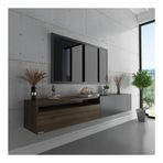 Myniture Home & Living S6110-7 Ceviz Antrasit Duvara Monte Tv Sehpası