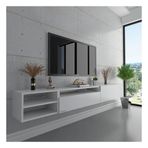 Myniture Home & Living S6111-1 Beyaz Duvara Monte Tv Sehpası
