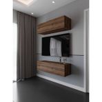 Myniture Home & Living S6113-2 Ceviz Duvara Monte Tv Sehpası