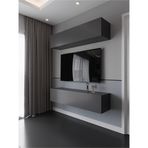 Myniture Home & Living S6203-4 Antrasit Duvara Monte Tv Sehpası