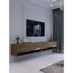 Myniture Home & Living S6301-2 Ceviz Gümüş Duvara Monte Tv Sehpası