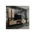 Myniture Home & Living Tv Ünitesi + Duvar Raf Ve Dolaplı Çırağan Q7822-3