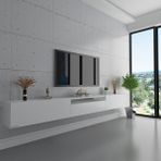 Myniture S6109-1 Beyaz Duvara Monte Tv Sehpası