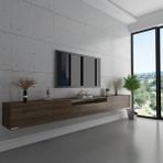 Myniture S6109-2 Ceviz Duvara Monte Tv Sehpası