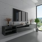 Myniture S6111-4 Antrasit Duvara Monte Tv Sehpası